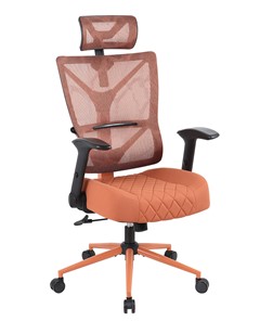 Кресло компьютерное CHAIRMAN CH566 сетчатый акрил оранжевый / полиэстер оранжевый в Вологде - предосмотр