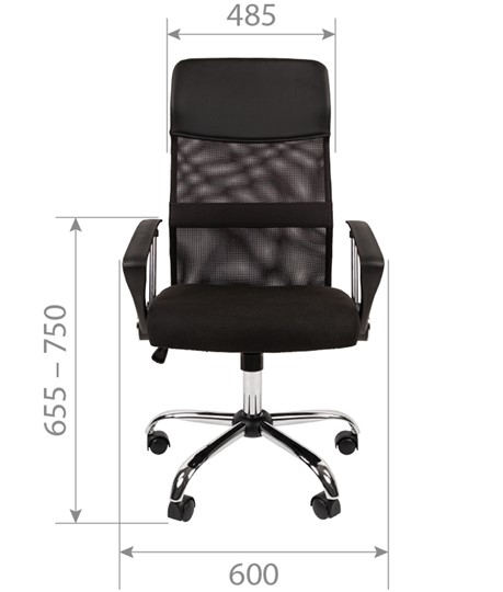 Офисное кресло CHAIRMAN CH610 N, черный в Вологде - изображение 1