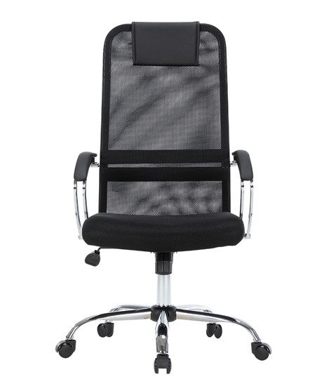Кресло компьютерное CHAIRMAN CH612 Сетчатый акрил / Ткань стандарт / Экокожа, черный в Вологде - изображение 1