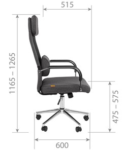 Офисное кресло CHAIRMAN CH620 светло-серый в Вологде - предосмотр 2