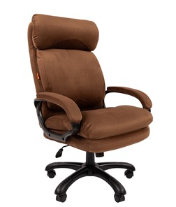 Кресло компьютерное CHAIRMAN HOME 505, велюр коричневое в Вологде - предосмотр