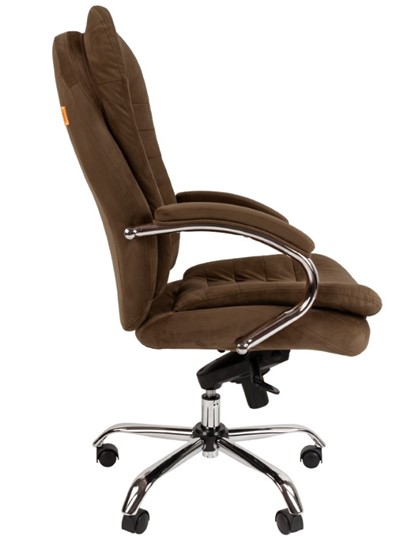 Офисное кресло CHAIRMAN HOME 795, велюр коричневое в Вологде - изображение 4