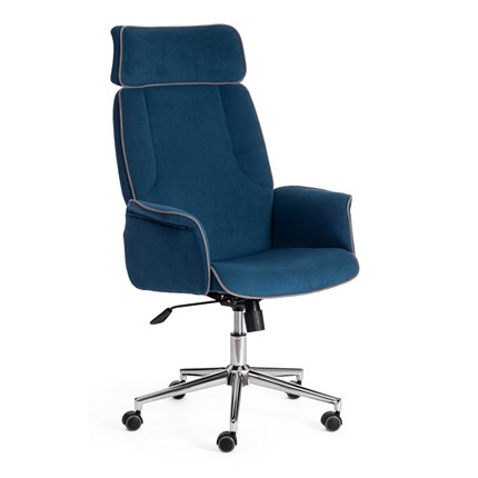 Кресло офисное CHARM флок, синий, 32 арт.13912 в Вологде - изображение