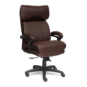 Офисное кресло CHIEF кож/зам/ткань, коричневый/коричневый стеганный, 36-36/36-36 стеганный/24 арт.13111 в Вологде