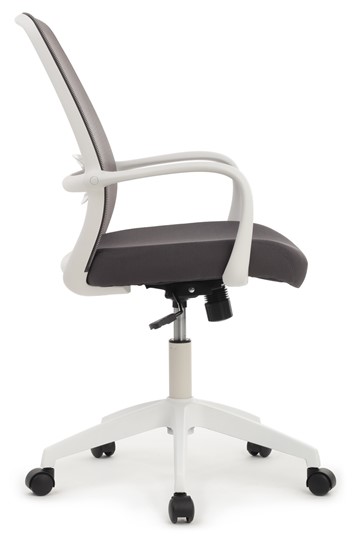 Кресло компьютерное Design W-207, Белый пластик/серая сетка в Вологде - изображение 1