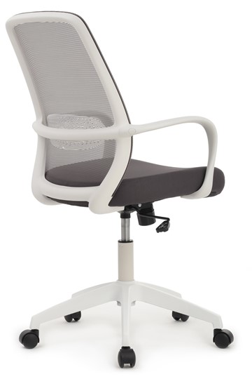 Кресло компьютерное Design W-207, Белый пластик/серая сетка в Вологде - изображение 2