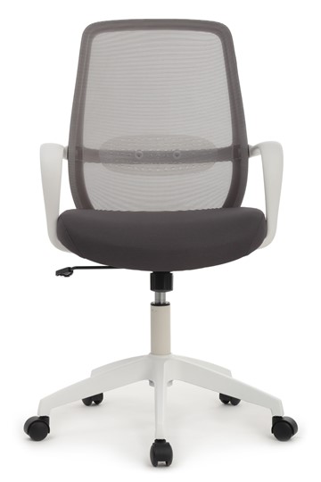 Кресло компьютерное Design W-207, Белый пластик/серая сетка в Вологде - изображение 4