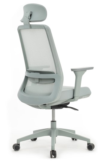Офисное кресло Design WORK W-218C, Голубой в Вологде - изображение 2