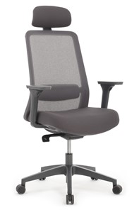 Компьютерное кресло Design WORK W-218C, Серый пластик/Серая сетка в Вологде