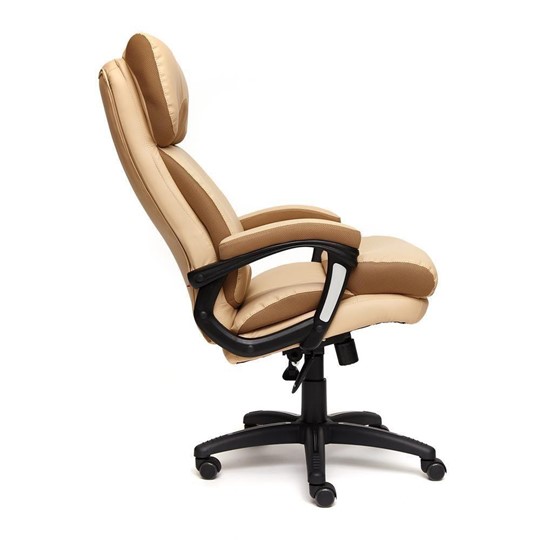 Компьютерное кресло DUKE кож/зам/ткань, бежевый/бронза, 36-34/21 арт.12906 в Вологде - изображение 16