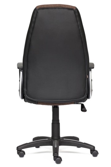 Офисное кресло INTER кож/зам/ткань, черный/коричневый/бронзовый, 36-6/3М7-147/21 арт.12016 в Вологде - изображение 3