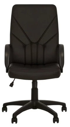 Кресло MANAGER (PL64) экокожа ECO-30, черная в Вологде - изображение
