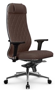 Кресло офисное Мetta L 1m 40M/2D Infinity Easy Clean (MPES) мультиблок, нижняя часть 17839 темно-коричневый в Вологде