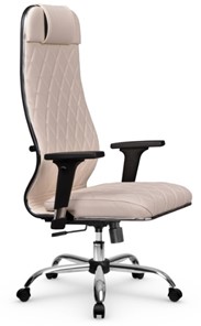 Кресло офисное Мetta L 1m 40M/2D Infinity Easy Clean (MPES) топган, нижняя часть 17833 темно-бежевый в Вологде - предосмотр 1
