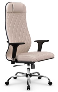 Кресло офисное Мetta L 1m 40M/2D Infinity Easy Clean (MPES) топган, нижняя часть 17833 светло-бежевый в Вологде - предосмотр