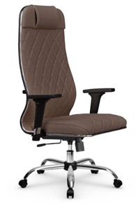 Кресло офисное Мetta L 1m 40M/2D Infinity Easy Clean (MPES) топган, нижняя часть 17833 светло-коричневый в Вологде - предосмотр