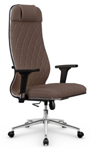 Кресло офисное Мetta L 1m 40M/2D Infinity Easy Clean (MPES) топган OMS, нижняя часть 17853 светло-коричневый в Вологде