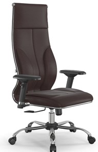 Офисное кресло Мetta L 1m 46/4D Infinity Easy Clean топган, нижняя часть 17833 темно-коричневый в Вологде - предосмотр