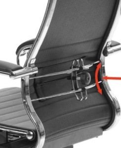 Кресло офисное Metta L 2c 44C/K116 Infinity Easy Clean топган OMS, нижняя часть 17859 серый в Вологде - изображение 4