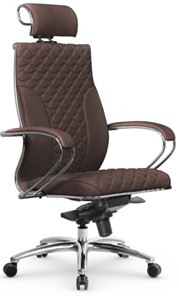 Кресло офисное Metta L 2c 44C/K116 Infinity Easy Clean мультиблок, нижняя часть 17838 темно-коричневый в Вологде