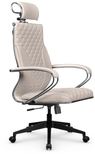 Кресло офисное Metta L 2c 44C/K116 Infinity Easy Clean топган, нижняя часть 17832 светло-бежевый в Вологде - изображение 1