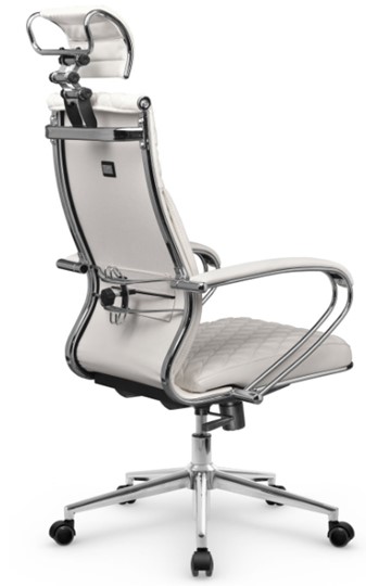 Кресло офисное Metta L 2c 44C/K116 Infinity Easy Clean топган, нижняя часть 17852 белый в Вологде - изображение 3