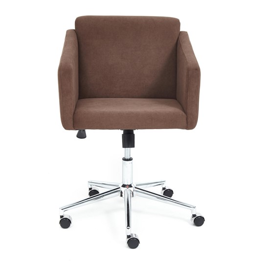 Кресло MILAN хром флок, коричневый, арт.13945 в Вологде - изображение 1