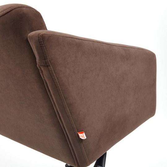 Кресло MILAN хром флок, коричневый, арт.13945 в Вологде - изображение 9