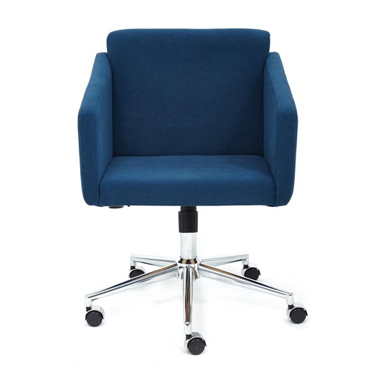 Кресло MILAN хром флок, синий, арт.13948 в Вологде - изображение 1