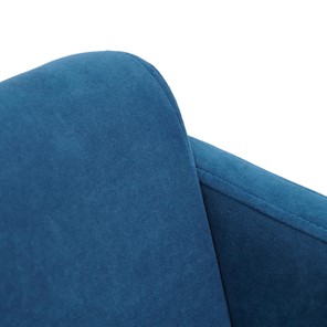 Кресло MILAN хром флок, синий, арт.13948 в Вологде - предосмотр 5