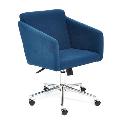 Кресло MILAN хром флок, синий, арт.13948 в Вологде - изображение
