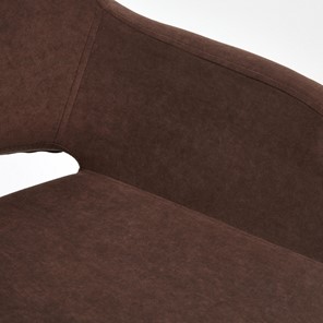 Офисное кресло MODENA хром флок, коричневый, арт.14228 в Вологде - предосмотр 8