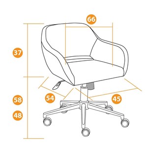 Офисное кресло MODENA хром флок, серый, арт.14232 в Вологде - предосмотр 11
