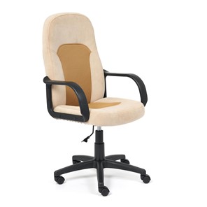 Офисное кресло PARMA флок/ткань, бежевый/бронза, арт.15022 в Вологде