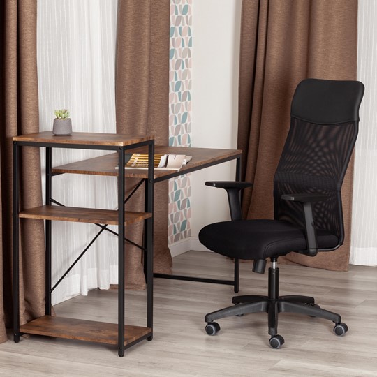 Кресло офисное PRACTIC PLT ткань/кож/зам, черный, арт.20536 в Вологде - изображение 14