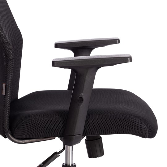 Кресло офисное PRACTIC PLT ткань/кож/зам, черный, арт.20536 в Вологде - изображение 9