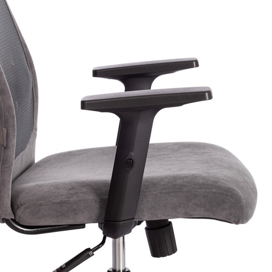 Офисное кресло PROFIT PLT флок/ткань, серый, 29/W-12, арт.20537 в Вологде - изображение 9