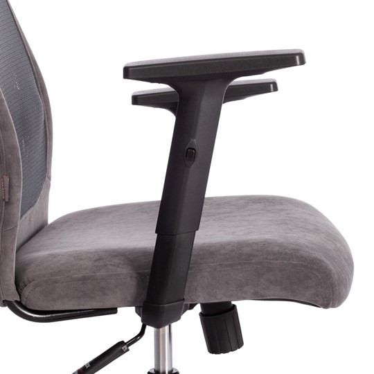 Офисное кресло PROFIT PLT флок/ткань, серый, 29/W-12, арт.20537 в Вологде - изображение 10