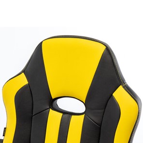 Кресло компьютерное RABIX "Stripe GM-202", экокожа, черное/желтое, 532510 в Вологде - предосмотр 11