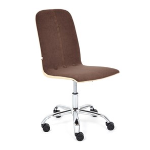 Кресло RIO флок/кож/зам, коричневый/бежевый, арт.14205 в Вологде