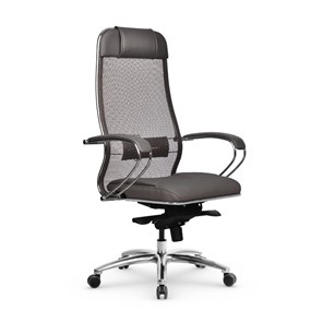 Офисное кресло Samurai SL-1.04 MPES Светло-коричневый / Серый в Вологде - предосмотр