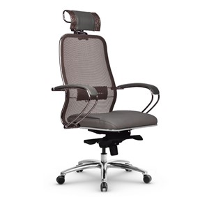 Кресло офисное Samurai SL-2.04 MPES Светло-коричневый / Серый в Вологде - предосмотр