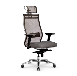 Кресло компьютерное Samurai SL-3.05 MPES Светло-коричневый / Серый в Вологде - предосмотр