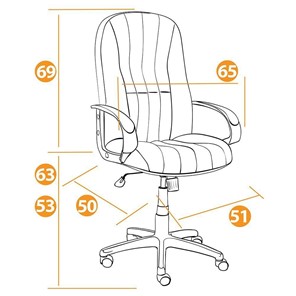 Офисное кресло СН833 ткань, серый, арт.2271 в Вологде - предосмотр 14