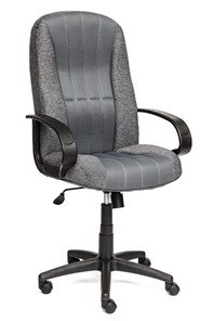 Офисное кресло СН833 ткань/сетка, серая/серая, арт.10327 в Вологде