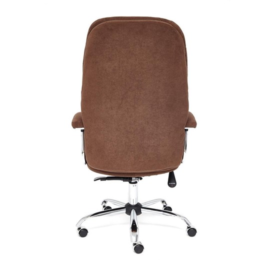Компьютерное кресло SOFTY LUX флок, коричневый, арт.13595 в Вологде - изображение 4