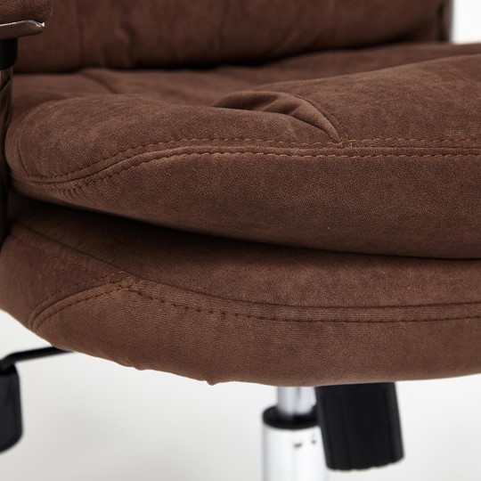 Компьютерное кресло SOFTY LUX флок, коричневый, арт.13595 в Вологде - изображение 7