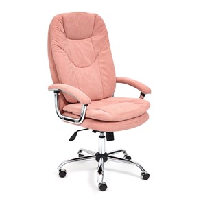 Кресло офисное SOFTY LUX флок, розовый, арт.13952 в Вологде