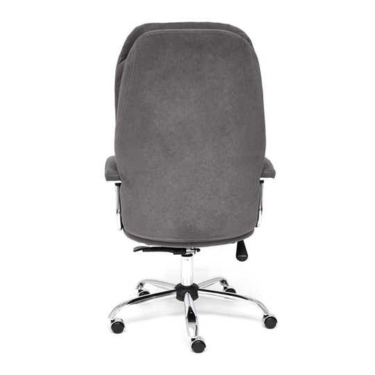Кресло SOFTY LUX флок, серый, арт.13591 в Вологде - изображение 4