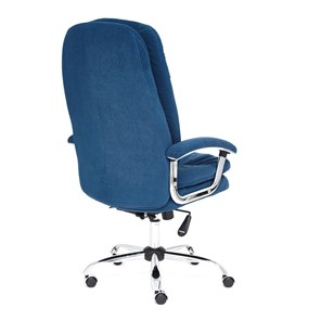 Кресло офисное SOFTY LUX флок, синий, арт.13592 в Вологде - предосмотр 3